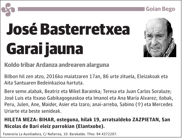 José Basterretxea Garai