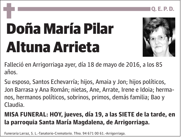 María Pilar Altuna Arrieta