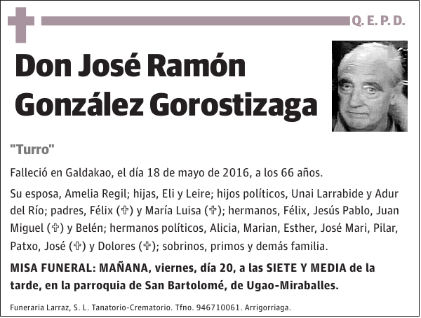 José Ramón González Gorostizaga