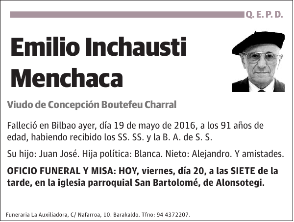 Emilio Inchausti Menchaca