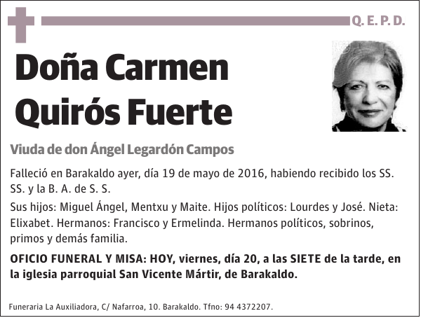 Carmen Quirós Fuerte