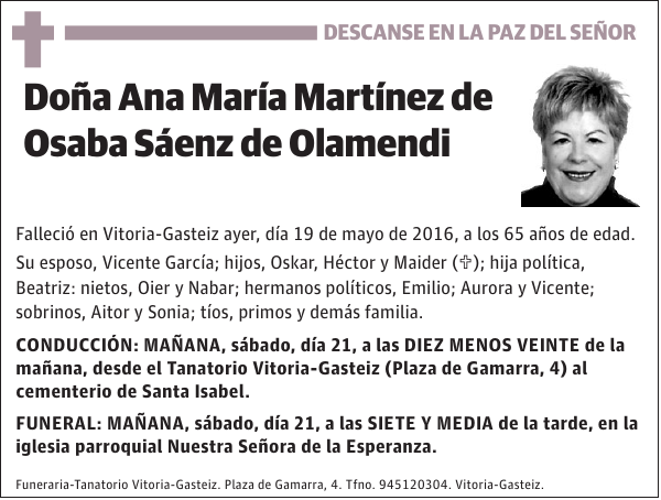 Ana María Martínez de Osaba Sáenz de Olamendi