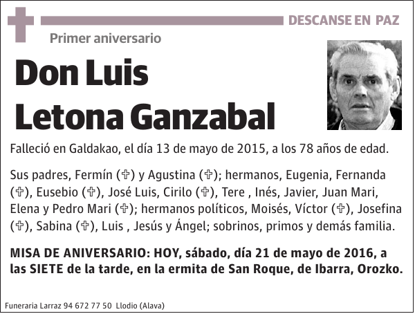 Luis Letona Ganzabal