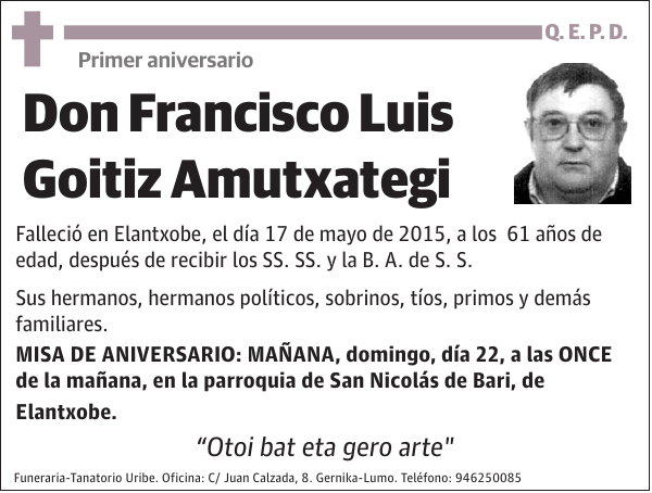 Francisco Luis Goitiz Amutxategi