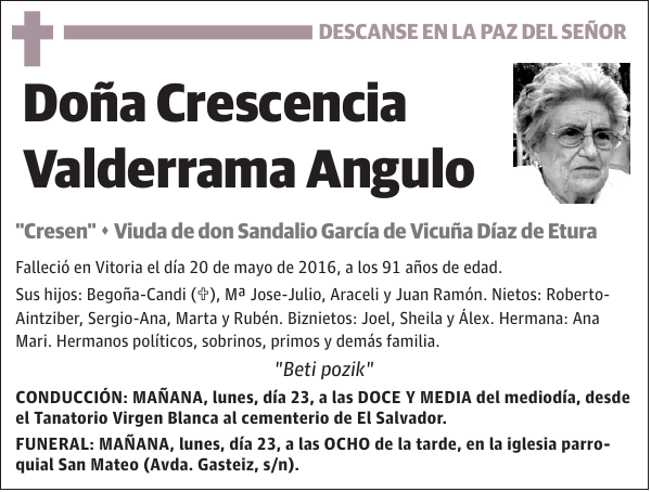 Crescencia Valderrama Angulo