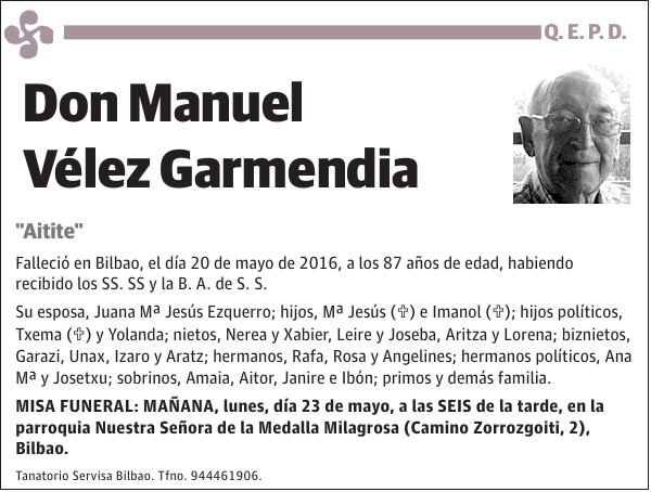 Manuel Vélez Garmendia