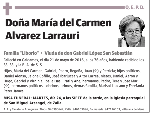 María del Carmen Alvarez Larrauri