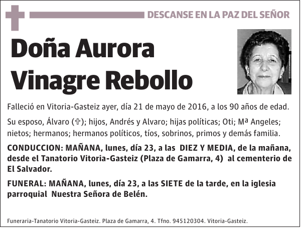 Aurora Vinagre Rebollo