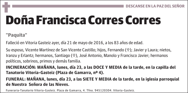 Francisca Corres Corres