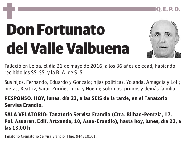 Fortunato del Valle Valbuena