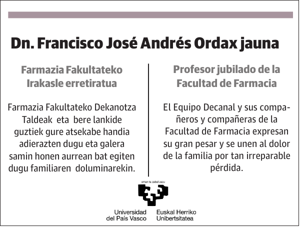 Dn. Francisco José Andrés Ordax