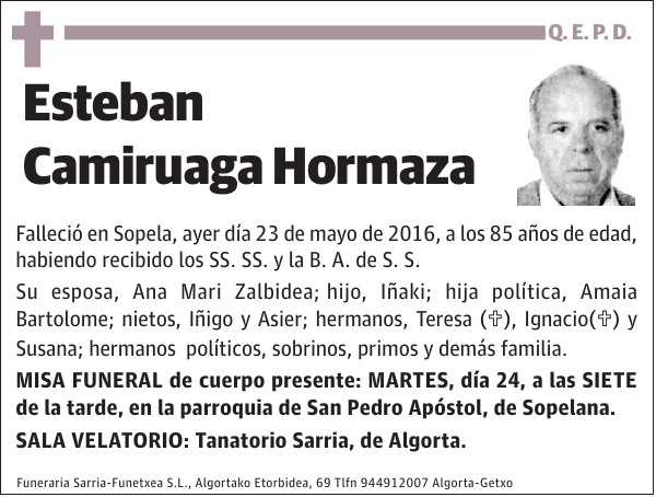 Esteban Camiruaga Hormaza