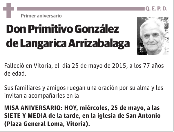 Primitivo González de Langarica Arrizabalaga