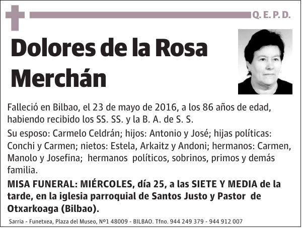 Dolores de la Rosa Merchán