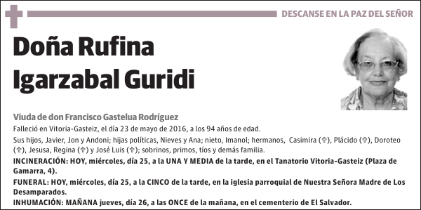 Rufina Igarzabal Guridi