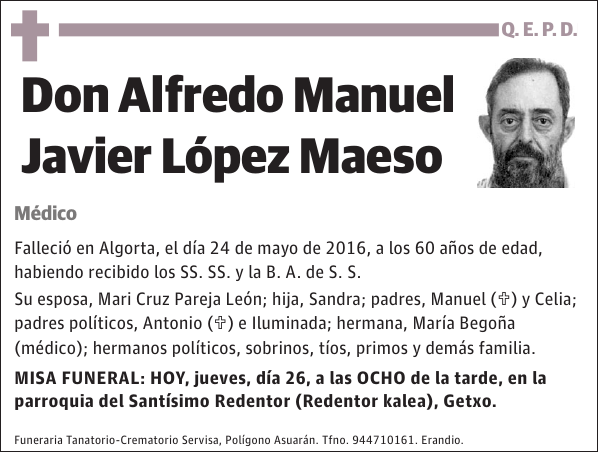 Alfredo Manuel Javier López Maeso