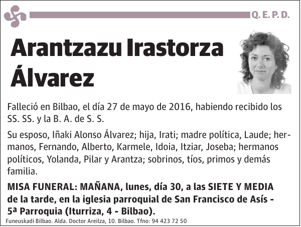 Arantzazu Irastorza Álvarez