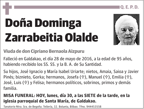 Dominga Zarrabeitia Olalde