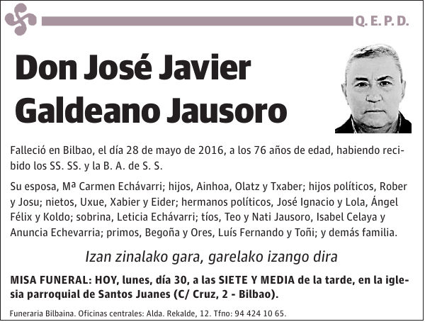 José Javier Galdeano Jausoro