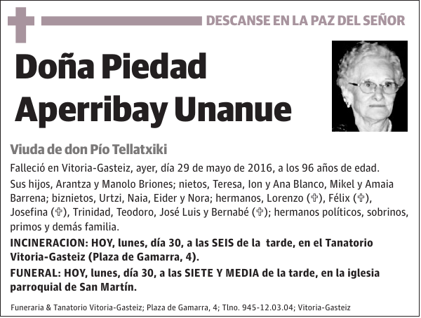 Piedad Aperribay Unanue