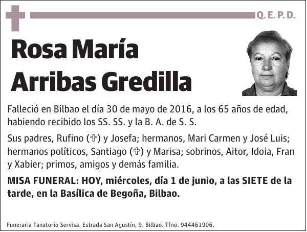 Rosa María Arribas Gredilla