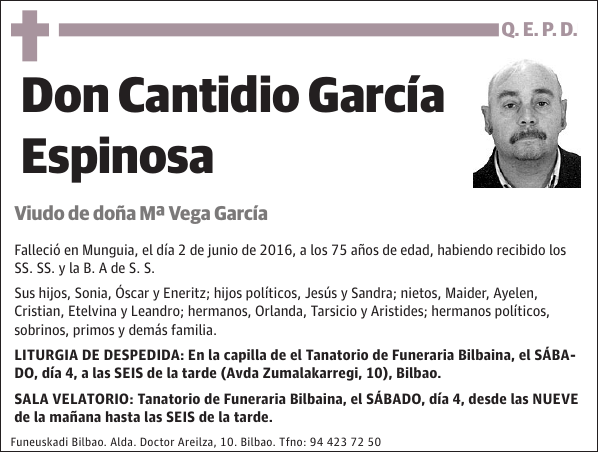 Cantidio García Espinosa