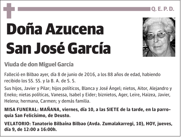 Azucena San José García