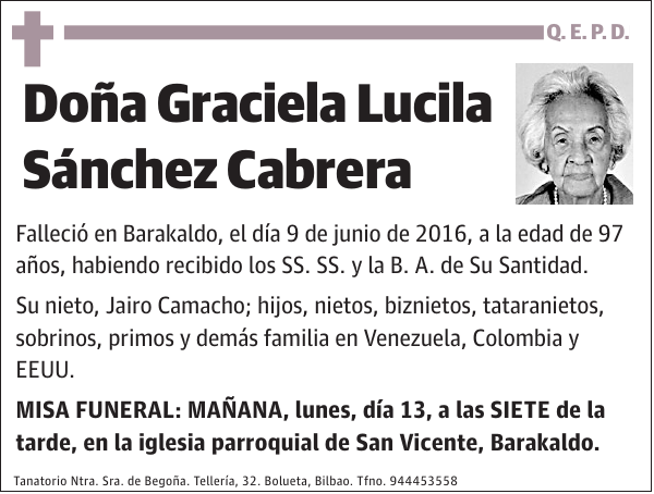 Graciela Lucila Sánchez Cabrera