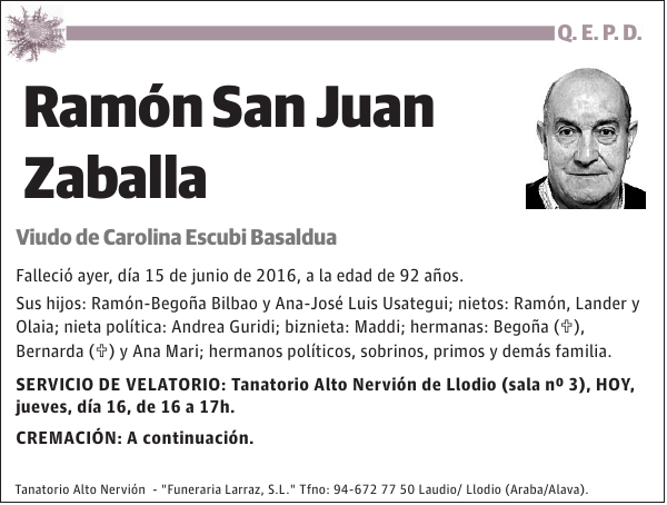 Ramón San Juan Zaballa