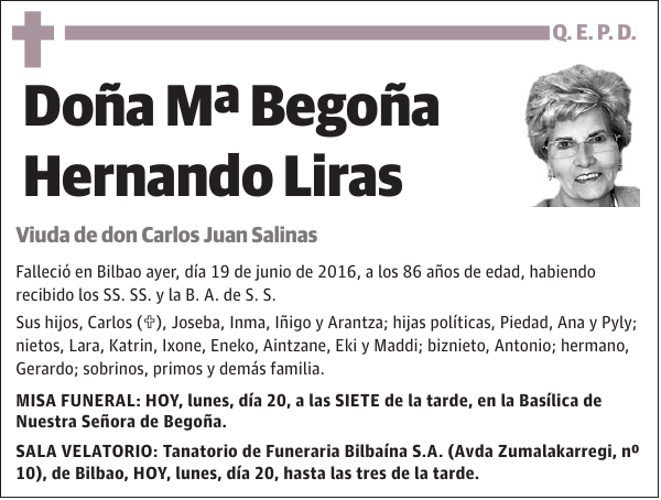 Mª Begoña Hernando Liras