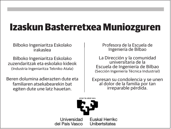 Izaskun Basterretxea Muniozguren