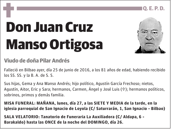 Juan Cruz Manso Ortigosa