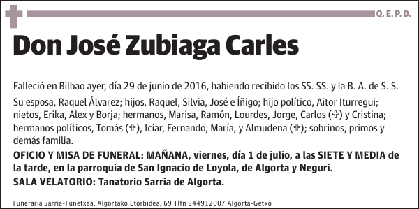 José Zubiaga Carles