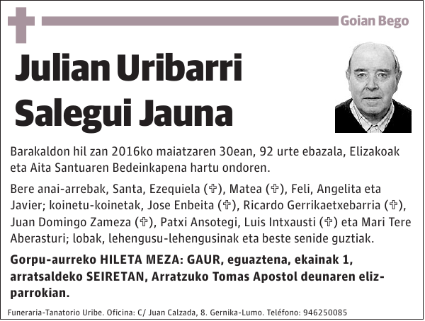 Julian Uribarri Salegui