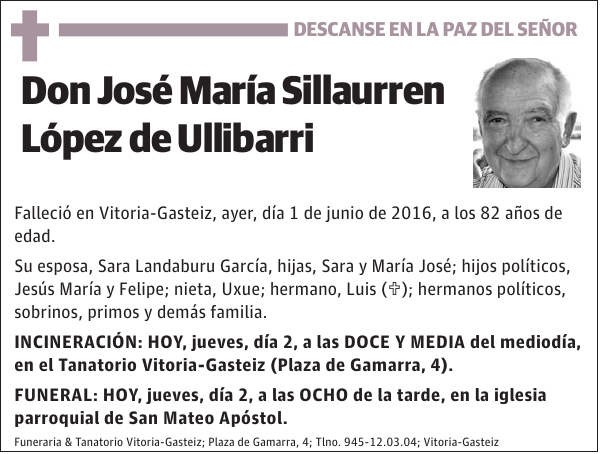 José María Sillaurren López de Ullibarri