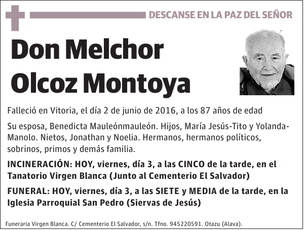 Melchor Olcoz Montoya