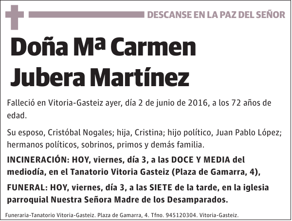 Mª Carmen Jubera Martínez