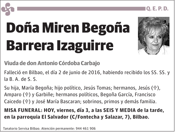 Miren Begoña Barrera Izaguirre