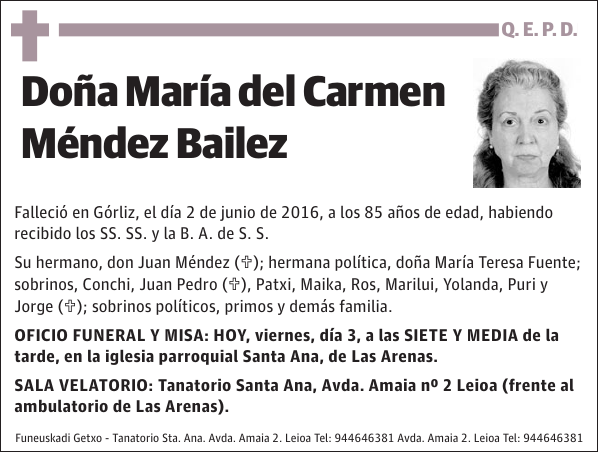 María del Carmen Méndez Bailez