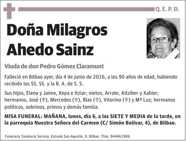 Milagros Ahedo Sainz