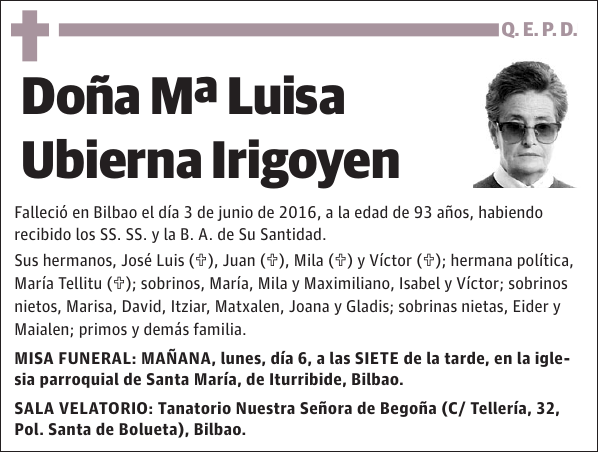 Mª Luisa Ubierna Irigoyen