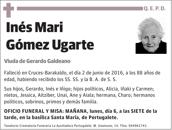 Inés Mari Gómez Ugarte