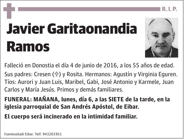 Javier Garitaonandia Ramos