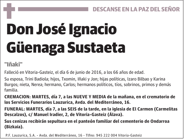 José Ignacio Güenaga Sustaeta