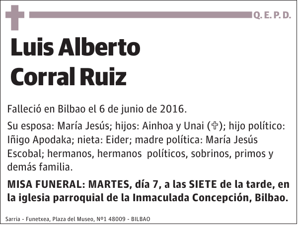 Luis Alberto Corral Ruiz