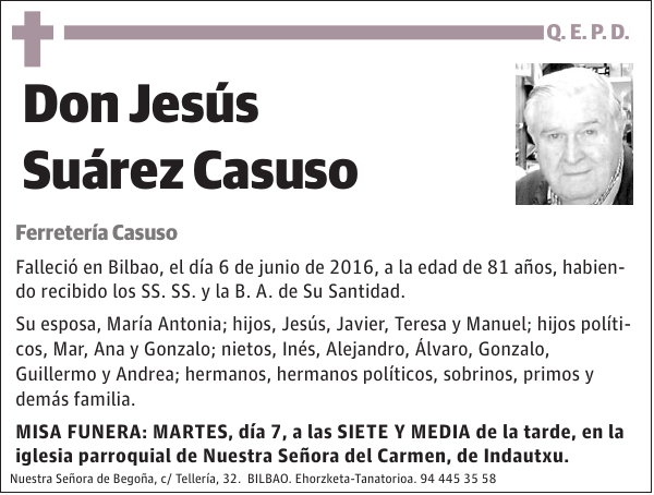 Jesús Suárez Casuso Ferretería Casuso