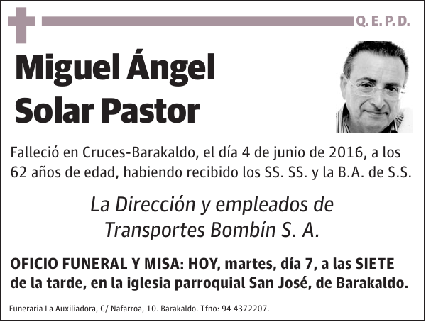 Miguel Ángel Solar Pastor