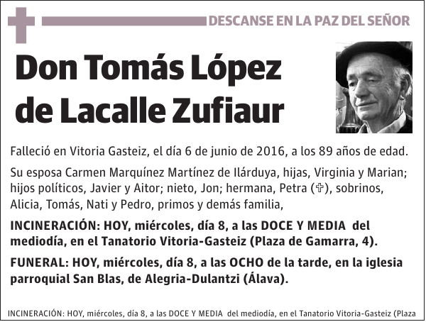 Tomás López de Lacalle Zufiaur