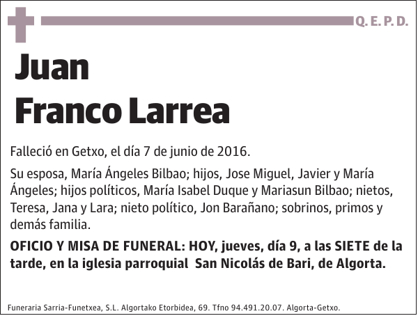 Juan Franco Larrea