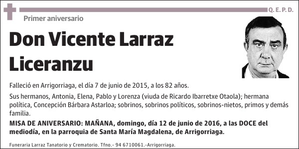 Vicente Larraz Liceranzu